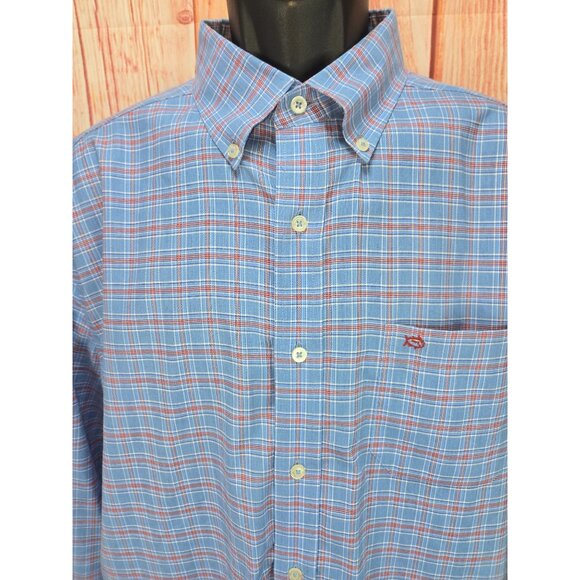 Southern Tide Mens Classic Fit Plaid Dress Shirt Large - Picture 3 of 7